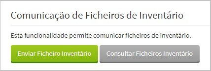 Comunicação de inventário de existências à AT